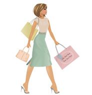 Spring Shopping Girl
