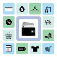 icons shopping set