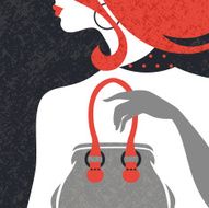 Beautiful fashion woman silhouette N8