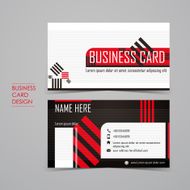 professional vector business card set N6