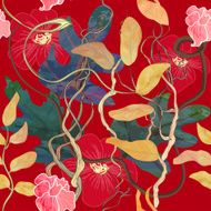 trendy seamless pattern with harbor theme