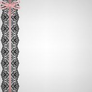 card with lace ribbon N12