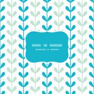 Abstract vines leaves seamless frame pattern background