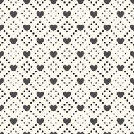 Seamless geometric pattern with hearts Vector illustration N5