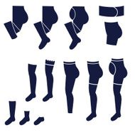 Different types of women&#039;s socks tights and stockings
