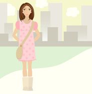 Young fashionable woman