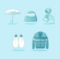 rainy outfit icons