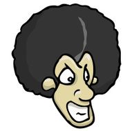 smiling afro head N2