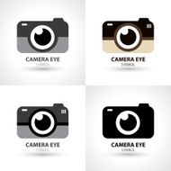 Camera eye symbol icon