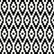 Trendy hipster Black and white pixel seamless pattern N5