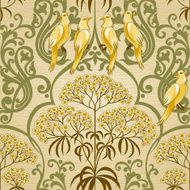 Traditional floral pattern in retro style N11