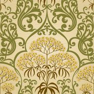 Traditional floral pattern in retro style N12