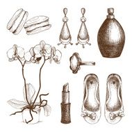 Vintage beauty and fashion illustration N2