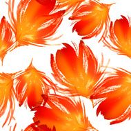 seamless pattern of abstract watercolor flowers N3
