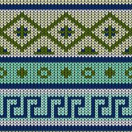Seamless knitted background Geometrical ornament N3