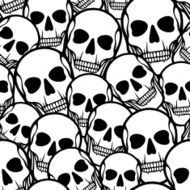 seamless pattern with skulls N5