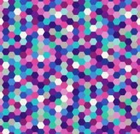 seamless hexagonal dots pattern