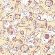 set of ink drawing needlework equipment N3