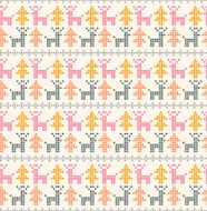 Seamless heritage warm holiday stylized pattern