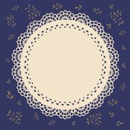 Lace vintage label