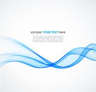 Abstract colorful blue vector waved background N4