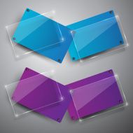 Abstract vector banners set N10