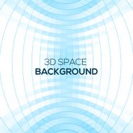 Abstract geometric background in 3D space