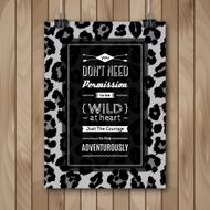 Inspirational Quote Vector Illustration Poster N4