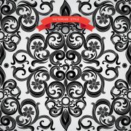 Vector seamless pattern in Victorian style N2