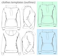Women&#039;s hooded sweatshirt with pocket