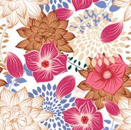 Seamless Floral Pattern N851
