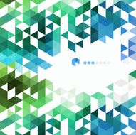Abstract technology background with color triangle N14