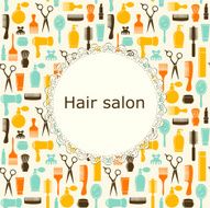 Hair salon background with place for text N3