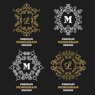 Luxury graceful logo templates