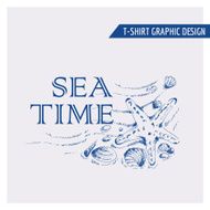 Nautical Beach Graphic Design - for t-shirt fashion prints N2