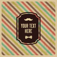 Vintage Background with Hipster Label N2