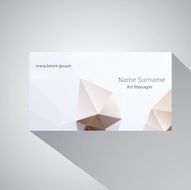 Calling card of art manager N8