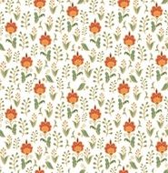 Seamless floral vector pattern in turkish style N6