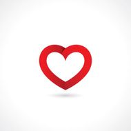paper red heart