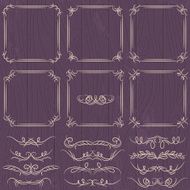 floral decorative borders ornamental rules dividers vector N11