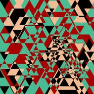 abstract colorful triangle pattern background N4