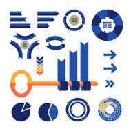 Colorful infographics set