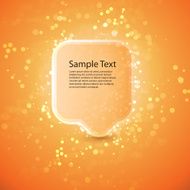 Orange Speech Bubble N2