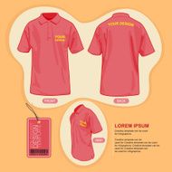 Polo shirt uniform template N8