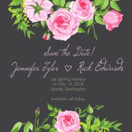 Grey floral design frame vector element