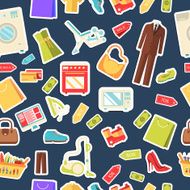 Many object purchased in the shop abstract pattern