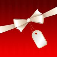 Vector christmas background with bow N3