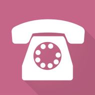 Retro telephone web icon N9