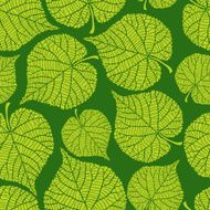 Seamless nature pattern with green leaves N4