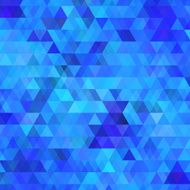 Abstract blue background with triangles
